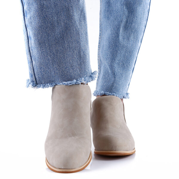 Retro High Heel Ankle Boots - Image 3