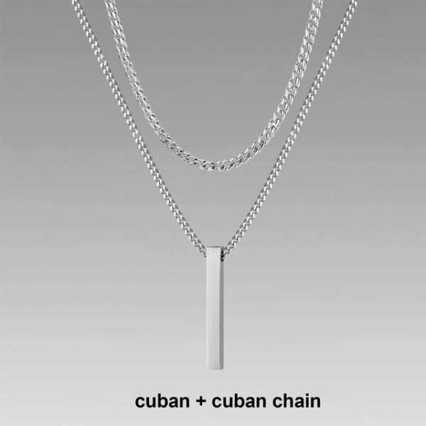 silver chain necklace - Image 2