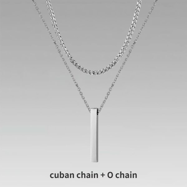 silver chain necklace - Image 3