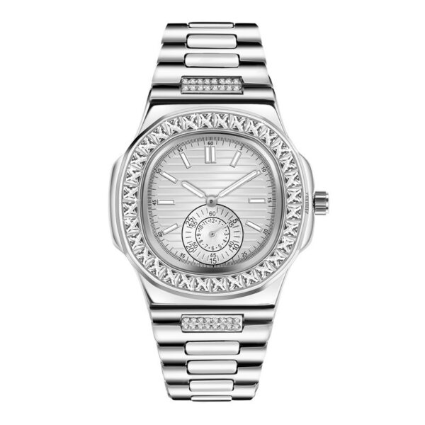 Alloy Band Diamond Watches - Image 4