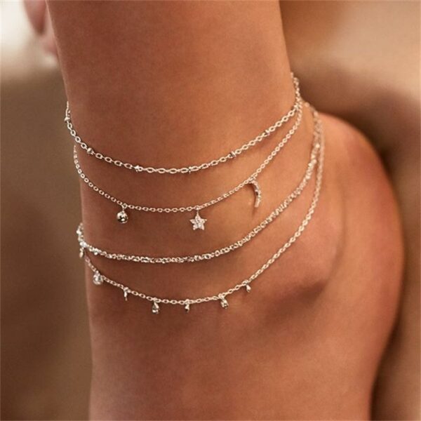 gold ancle bracelet