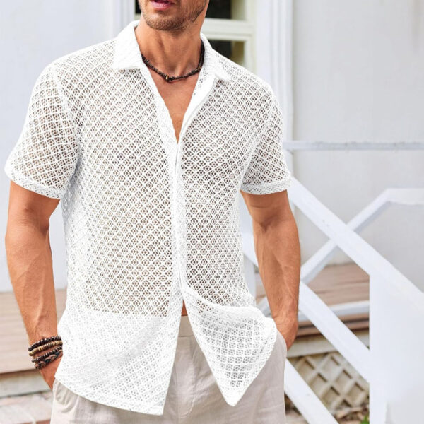 Mesh Short Sleeve Shirt - Image 2