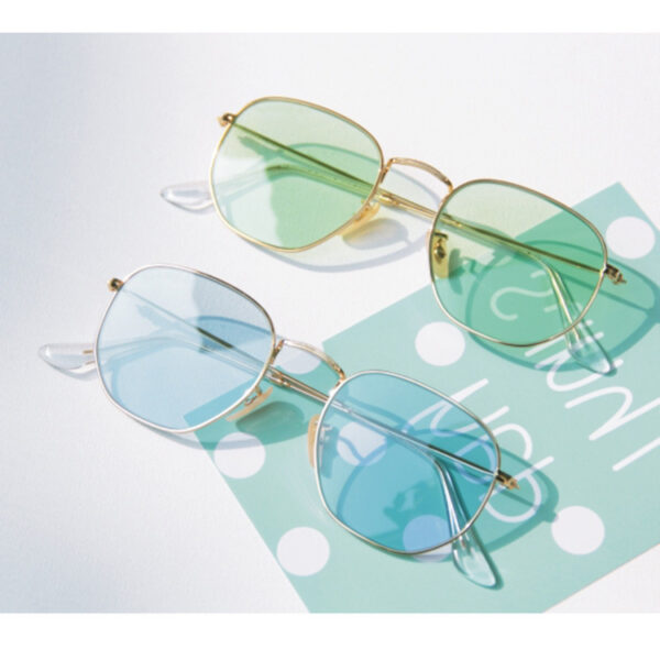 Retro Street Transparent Ocean Sunglasses