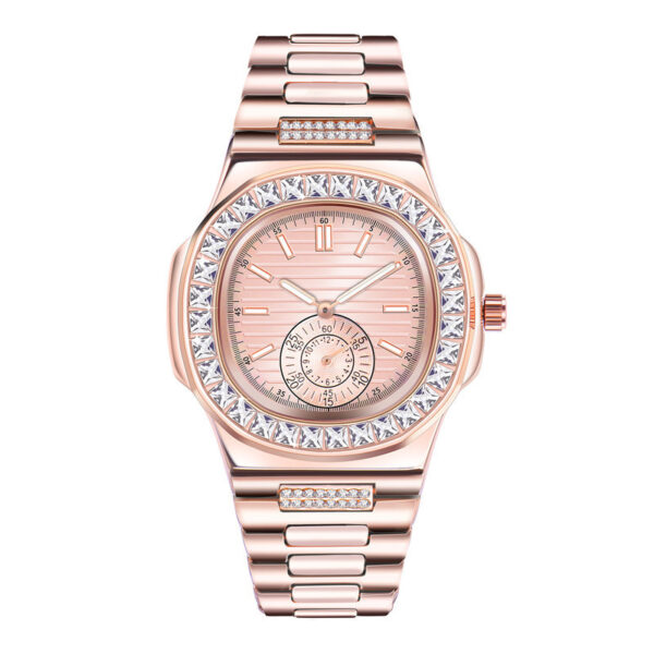 Alloy Band Diamond Watches - Image 2
