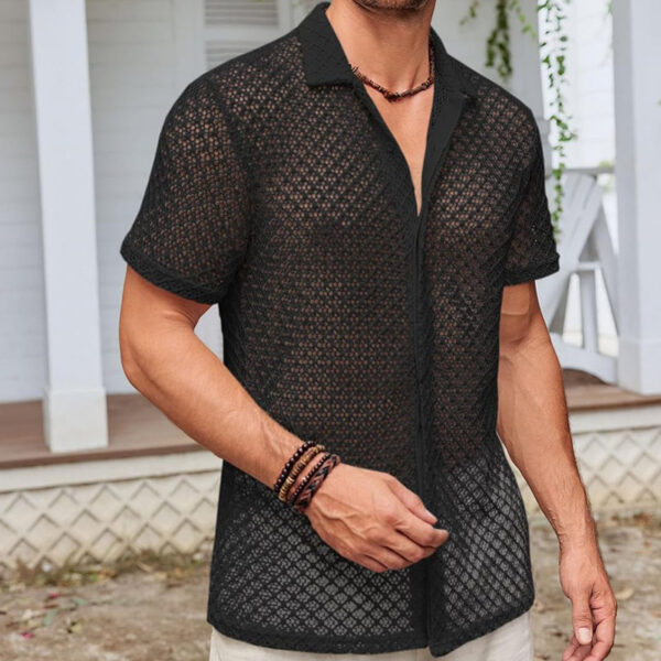 Mesh Short Sleeve Shirt - Image 4