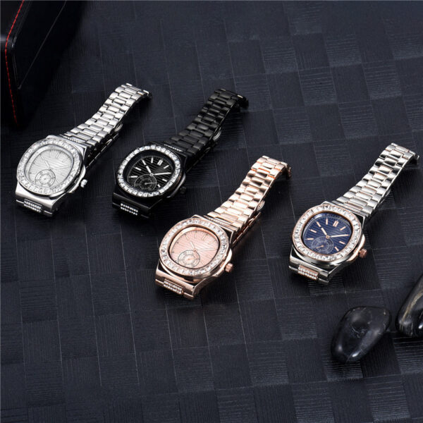 Alloy Band Diamond Watches