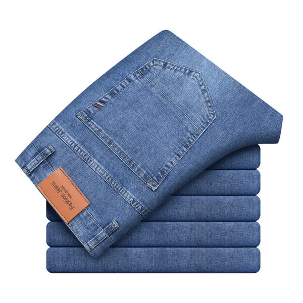 Straight Slim Casual Jeans - Image 4