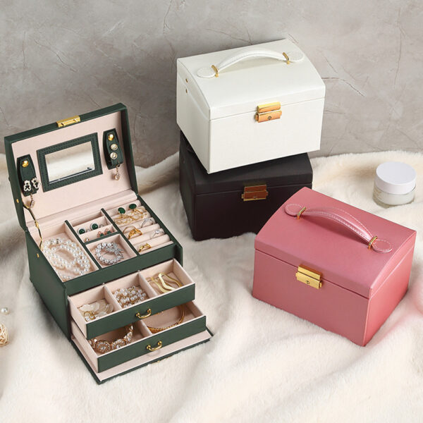 portable three-tier Jewelry Organizer Drawer