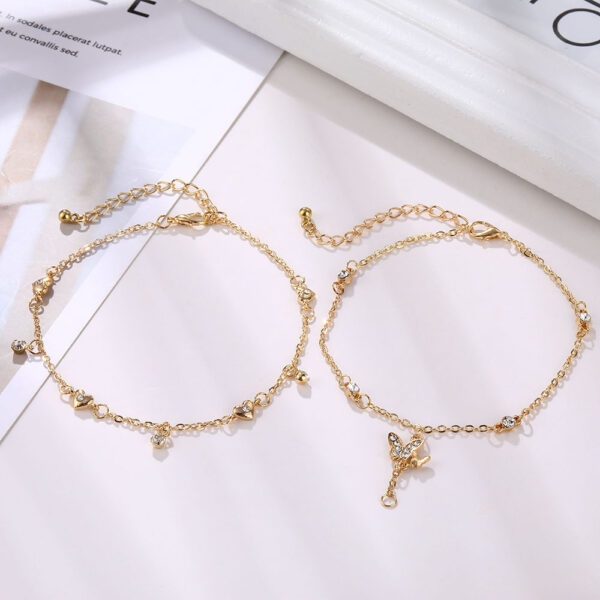 gold ancle bracelet - Image 2