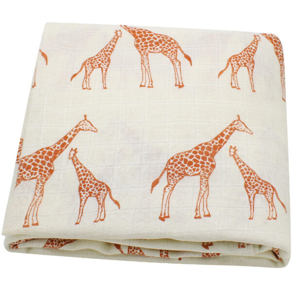 Organic cotton cloth baby swaddle blanket - Image 6