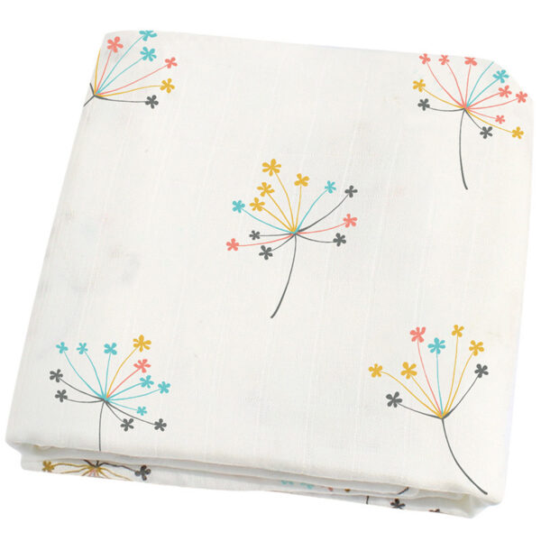 Organic cotton cloth baby swaddle blanket - Image 4