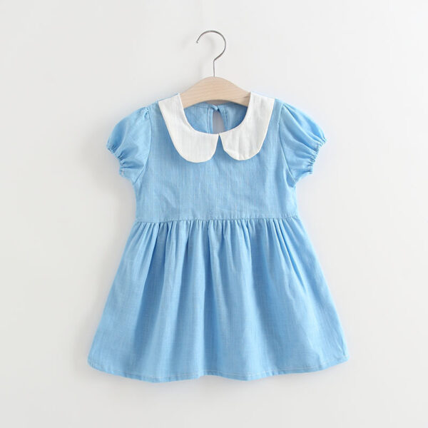 Girls Pleated Halter Princess Dress - Image 3