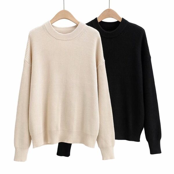 Retro Style Knit Sweater