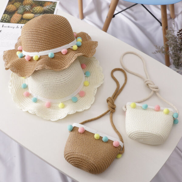 Straw Hat Bag Set