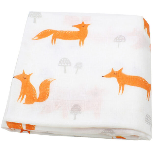 Organic cotton cloth baby swaddle blanket - Image 3