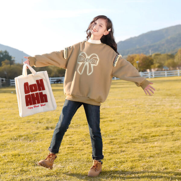 Girls' Fleece-lined Sweater - Image 2