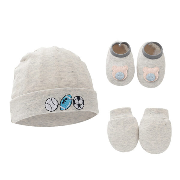 Baby Cotton Gloves, cap, shoes - Image 4