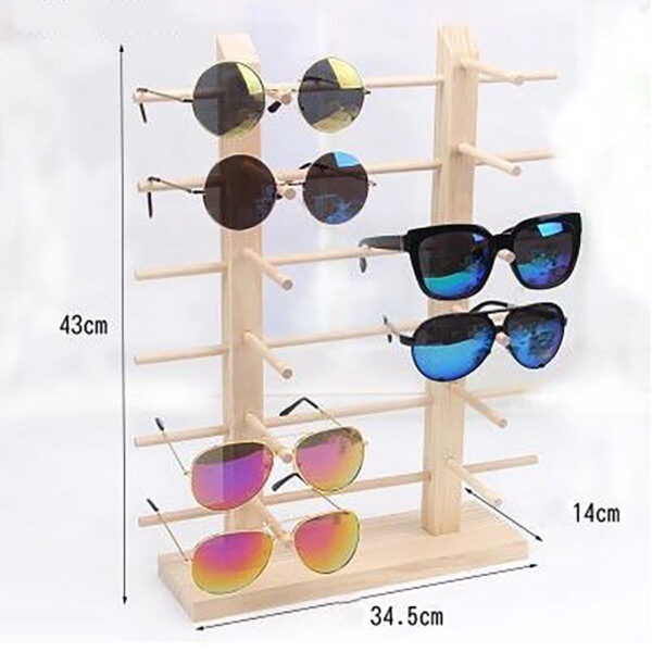wood Glasses display stand