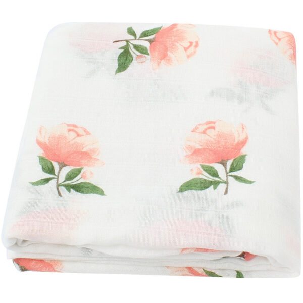 Organic cotton cloth baby swaddle blanket - Image 7