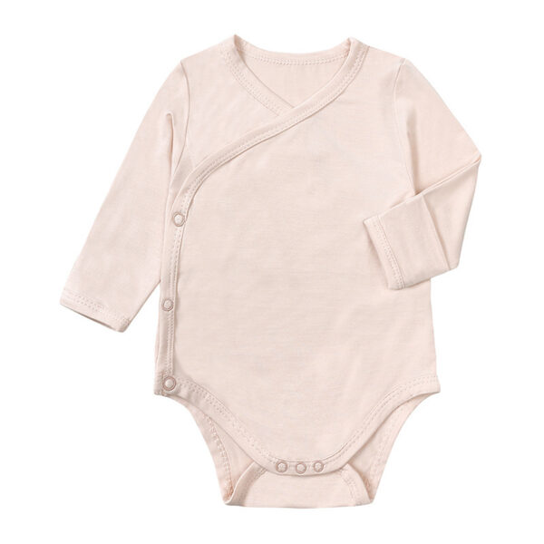 Bamboo Fiber Long Sleeve Baby Bodysuit - Image 3