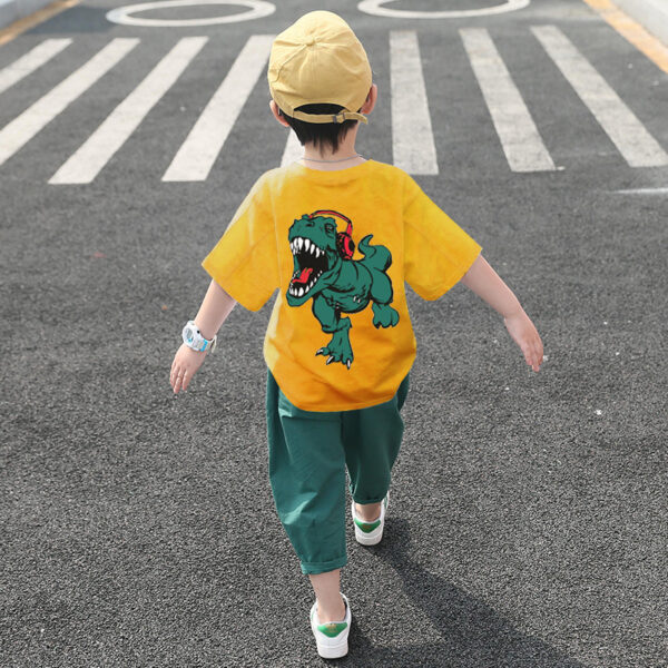 Boys Short Sleeves dinosaur set - Image 2