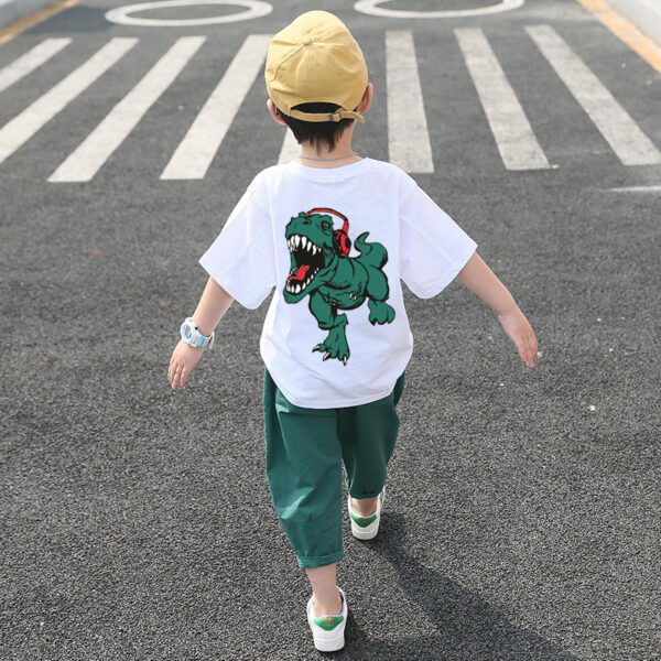 Boys Short Sleeves dinosaur set