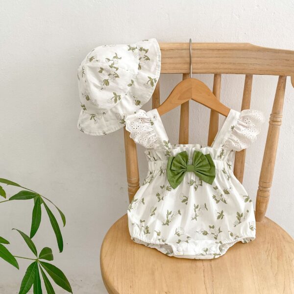 Baby Girls Flower Romper - Image 6